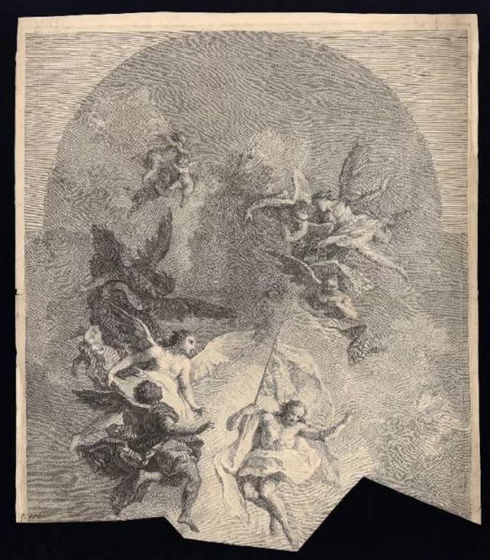 Ascensione di Cristo - incisione